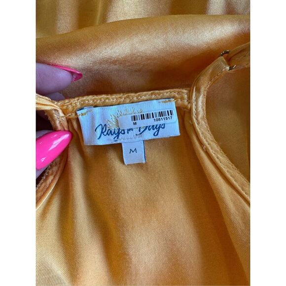 Rays For Days Revolve Yellow Avery Romper Mini Dress - Picture 7 of 7